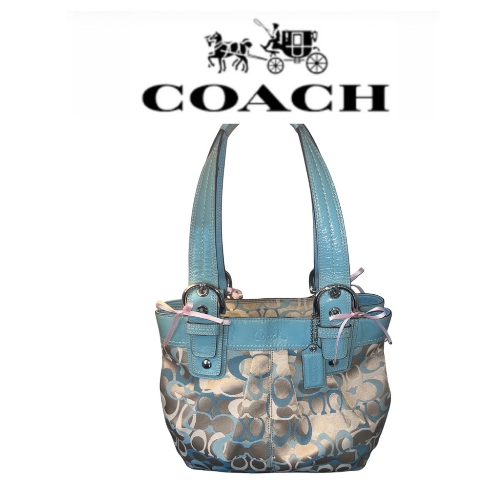 Coach SoHo Optic C Turquoise Shoulder Bag